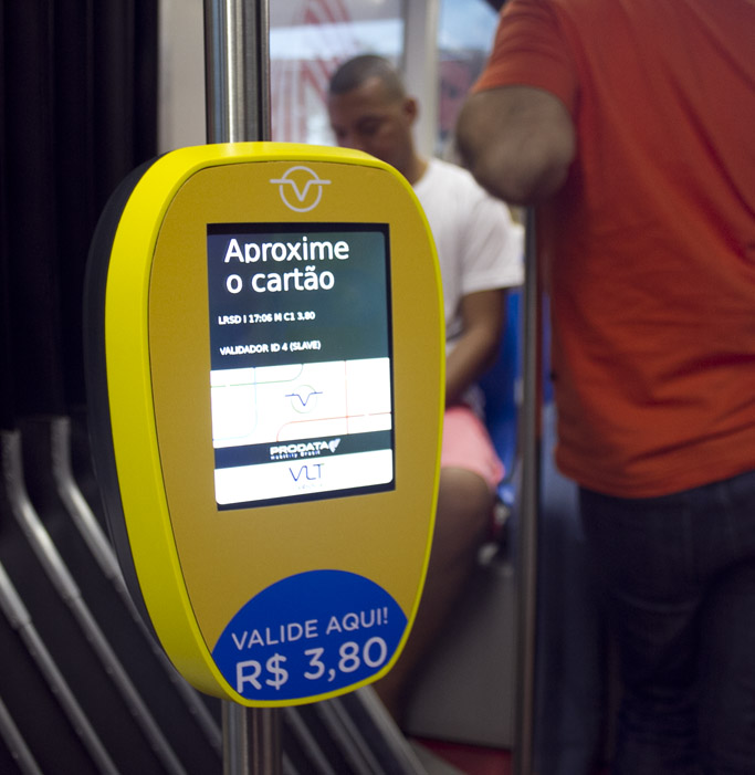 Validador - VLT - O novo transporte público do Rio de janeiro.