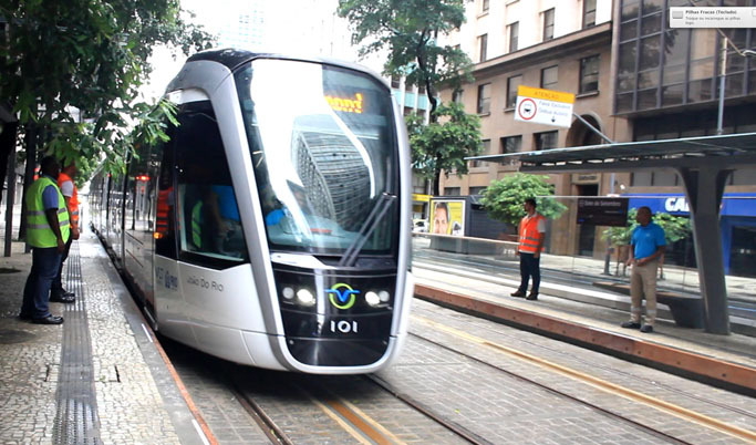 Trem do VLT RIO - O Novo transporte Carioca